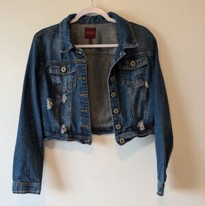 Vintage Highway Jeans Cropped Denim Jacket